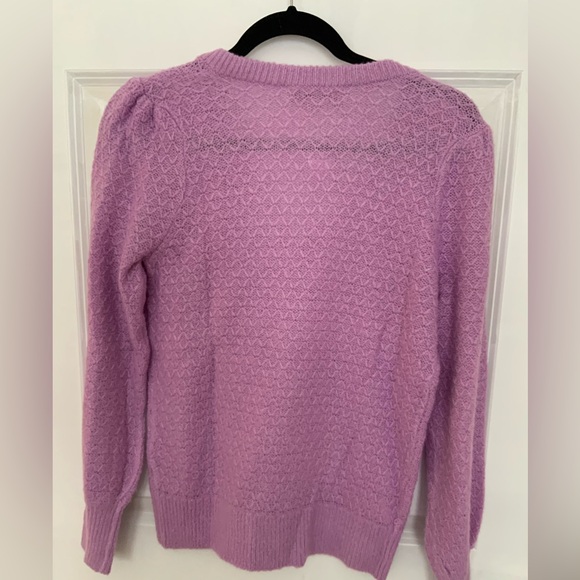 LOFT Lavender Knit Sweater - Picture 9 of 16